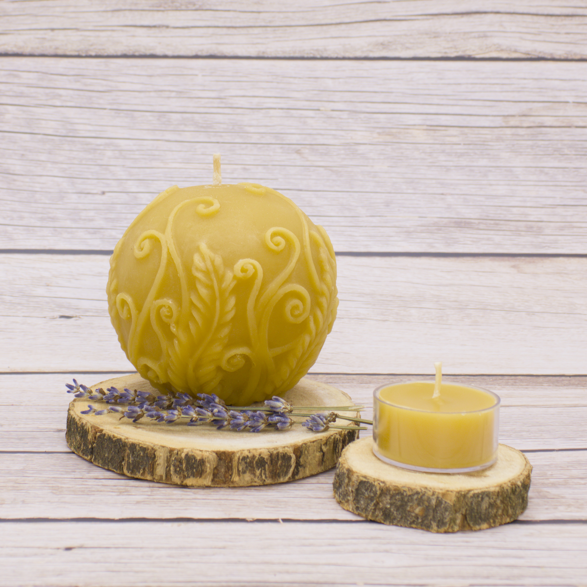 rustic fern ball beeswax candle Abstract Beezzz rustic fern ball beeswax candle florida pure and natural