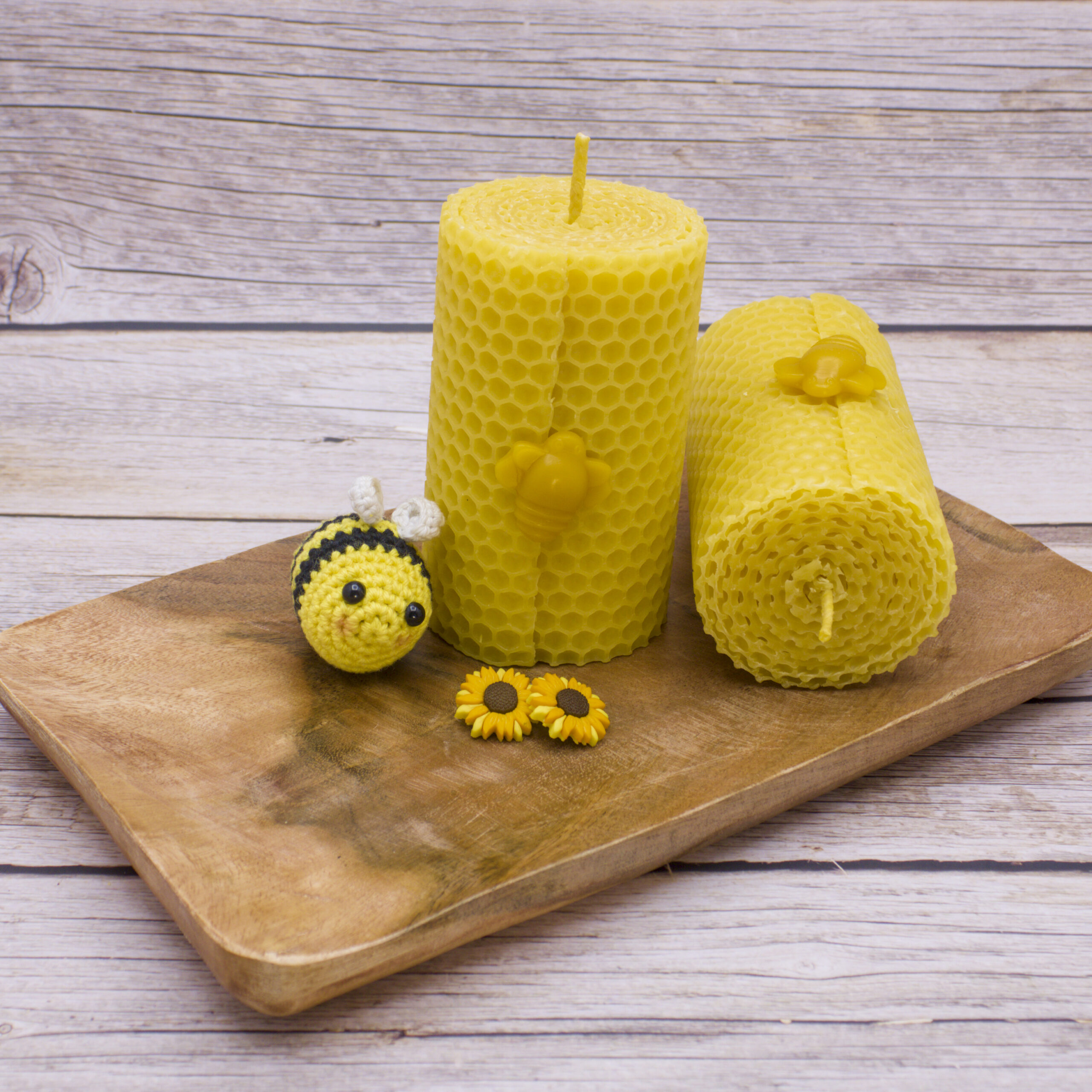 cylinder rolled beeswax candle pure & natural Abstract Beezzz cylinder rolled beeswax candle pure & natural