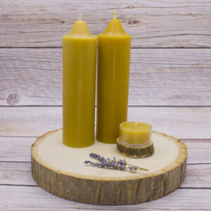 emergency beeswax taper candle pure & natural