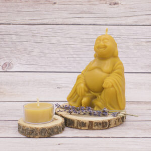 sitting buddha b eeswax candle pure and natural