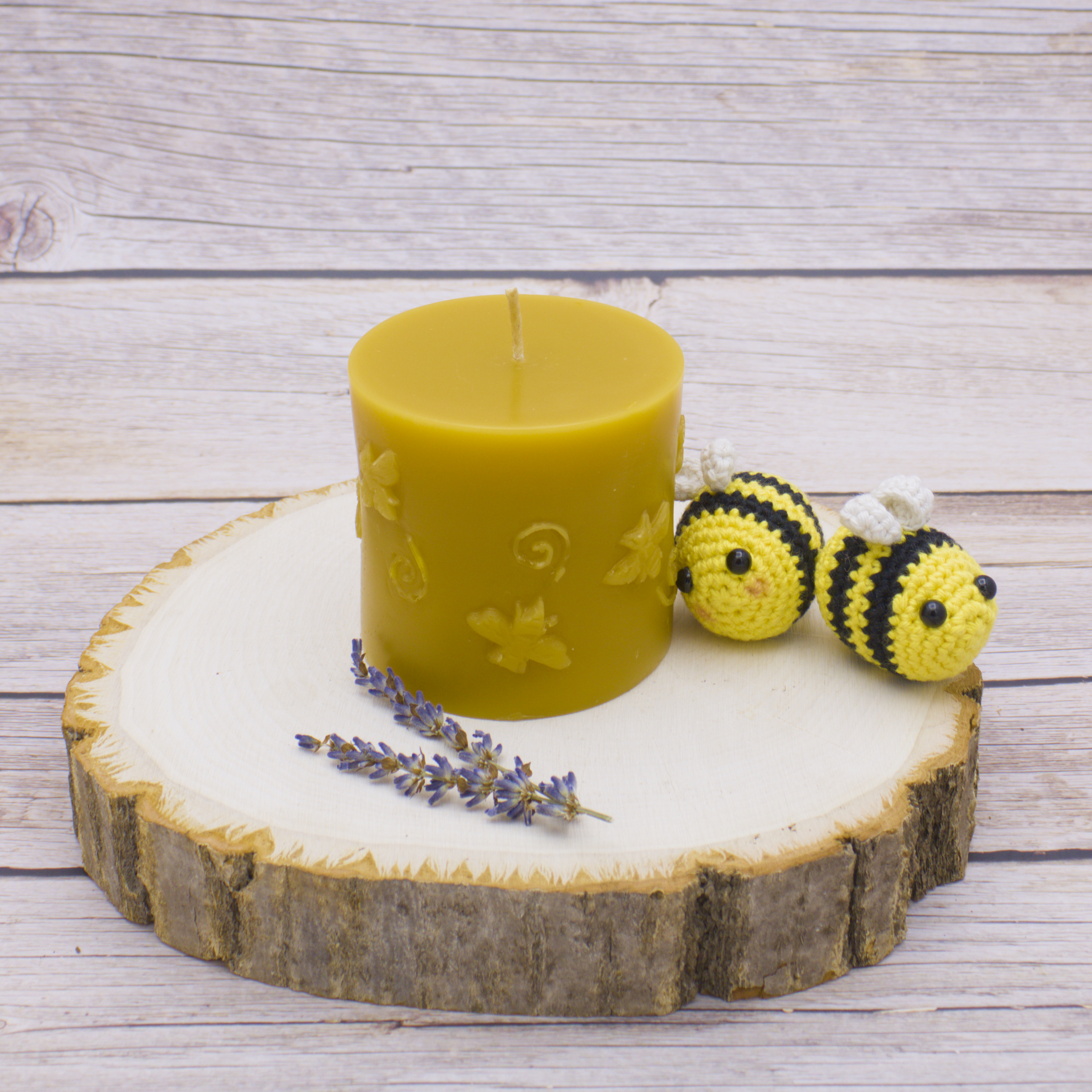 bee pillar beeswax candle Abstract Beezzz bee pillar beeswax candle florida pure and natural