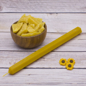 hexagon taper beeswax candles pure and natural