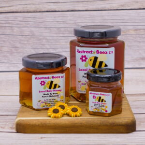 raw honey hexagon glass
