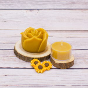rose beeswax candle florida pure and natural